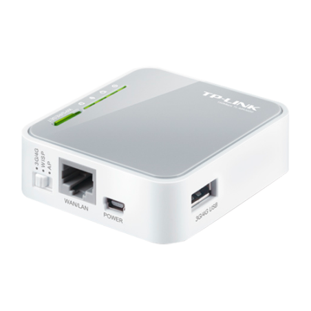 TL-MR3020 - TP-Link Router 3G/4G - Connettività flessibile tramite modem USB esterno - Wi-Fi 802.11n a 2.4 GHz per l'accesso wir