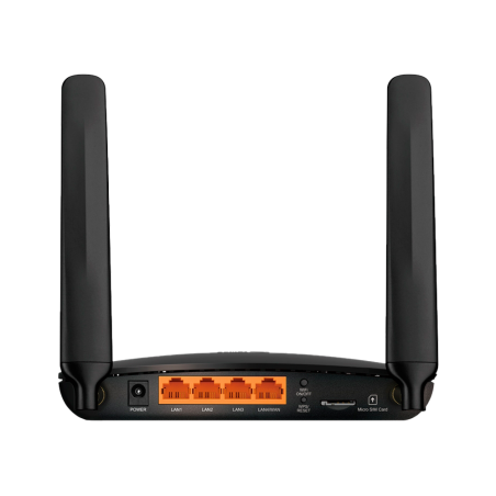 TL-MR6400 - TP-Link Router 4G LTE Cat 4 - Connettività affidabile con supporto WAN - Wi-Fi 802.11b/g/n a 2.4 GHz da 300 Mbps - V