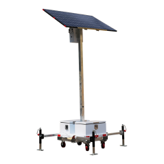 TRAILER-3KWH-440W-3M - Torre TVCC fissa ad alta capacità - Capacità 2.944 Wh | Pannello 440W | Litio - Protezione per esterni e 