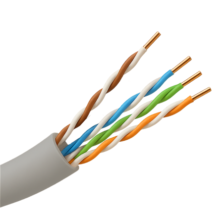 UTP5E-305-BC-PVC-Eca - Cavo UTP Categoria 5E - Conduttore OFC,100% rame - Diametro 25 AWG-0,45mm - Certificato CPR Eca - Guaina 