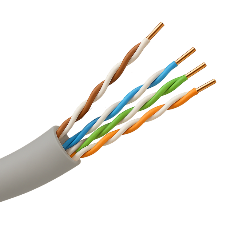 UTP5E-305-H-Dca - Cavo UTP Safire senza alogeni - Categoria 5e - Soddisfa il test Fluke 90m - Bobina da 305 metri - Diametro 0.5 UTP5E-305-H-Dca - Cavo UTP Safire senza alogeni - Categoria 5e - Soddisfa il test Fluke 90m - Bobina da 305 metri - Diametro 0.5