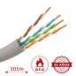 UTP5E-305-LSZH-Dca - Cavo UTP Safire senza alogeni - Categoria 5e - Soddisfa il test Fluke 90m - Bobina da 305 metri - Diametro UTP5E-305-LSZH-Dca - Cavo UTP Safire senza alogeni - Categoria 5e - Soddisfa il test Fluke 90m - Bobina da 305 metri - Diametro