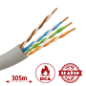 UTP5E-305-LSZH-Dca - Cavo UTP Safire senza alogeni - Categoria 5e - Soddisfa il test Fluke 90m - Bobina da 305 metri - Diametro UTP5E-305-LSZH-Dca - Cavo UTP Safire senza alogeni - Categoria 5e - Soddisfa il test Fluke 90m - Bobina da 305 metri - Diametro