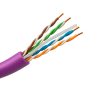 UTP6-305-BC-H-Dca-PURPLE - Cavo rigido UTP rigido senza alogeni - Categoria 6 - Soddisfa il test Fluke 90m - Conduttore OFC, pur