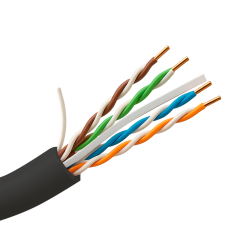 UTP6-305-BC-OUTDOOR - Cavo UTP rigido per esterni - Categoria 6 - Soddisfa il test Fluke 90m - Conduttore OFC, purezza 99.9% ram