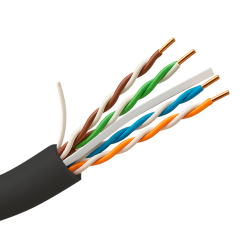 UTP6-305-OUTDOOR-CCA - Cavo UTP rigido Safire - Categoria 6 - Soddisfa il test Fluke 90m - Conduttore CCA 23AWG - Bobina da 305 