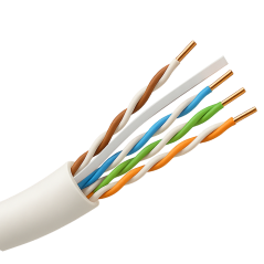UTP6-305-PVC-Eca - Cavo UTP Safire PVC - Categoria 6 - Soddisfa il test Fluke 90m - Bobina da 305 metri - Conduttore CCA - Diame