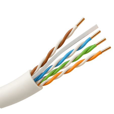 UTP6-305-PVC-Eca - Cavo UTP Safire PVC - Categoria 6 - Soddisfa il test Fluke 90m - Bobina da 305 metri - Conduttore CCA - Diame