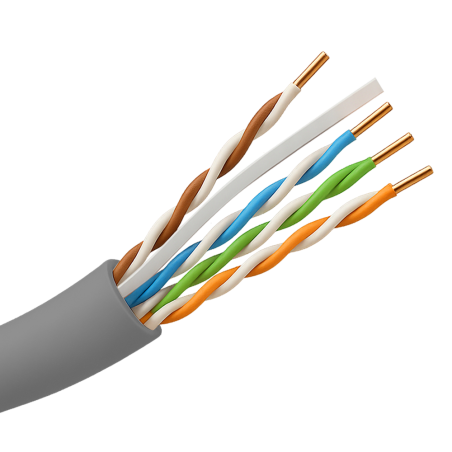 UTP6A-305-PVC-Eca - Safire cavo UTP Categoria 6A - Conduttore OFC,100% rame - Diametro 23 AWG-0,55mm - Certificato CPR: Eca - Gu