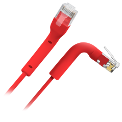 UTP6A-FLEX-03R - Cavo UTP flessibile - Ethernet - Connettori RJ45 - Categoria 6A - 0,3 m - Colore rosso