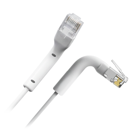 UTP6A-FLEX-03W - Cavo UTP flessibile - Ethernet - Connettori RJ45 - Categoria 6A - 0,3 m - Colore bianco