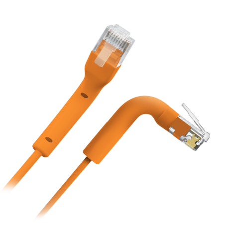 UTP6A-FLEX-05O - Cavo UTP flessibile - Ethernet - Connettori RJ45 - Categoria 6A - 0,5 m - Colore arancione