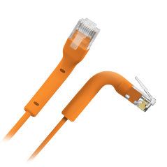 UTP6A-FLEX-1O - Cavo UTP flessibile - Ethernet - Connettori RJ45 - Categoria 6A - 1 m - Colore arancione