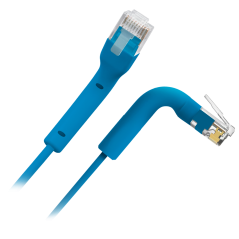 UTP6A-FLEX-2B - Cavo UTP flessibile - Ethernet - Connettori RJ45 - Categoria 6A - 2 m - Colore azzurro