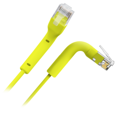 UTP6A-FLEX-2Y - Cavo UTP flessibile - Ethernet - Connettori RJ45 - Categoria 6A - 2 m - Colore Giallo