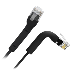 UTP6A-FLEX-3BK - Cavo UTP flessibile - Ethernet - Connettori RJ45 - Categoria 6A - 3 m - Colore nero