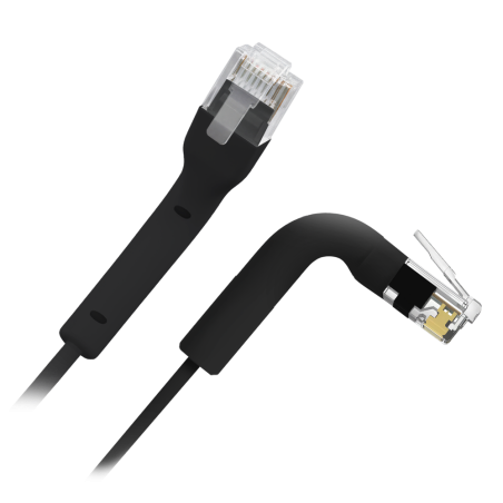 UTP6A-FLEX-3BK - Cavo UTP flessibile - Ethernet - Connettori RJ45 - Categoria 6A - 3 m - Colore nero