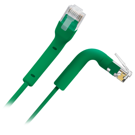 UTP6A-FLEX-3G - Cavo UTP flessibile - Ethernet - Connettori RJ45 - Categoria 6A - 3 m - Colore verde