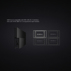 UV-HB-3646-G-C - Supporto per videowall pop-out - Compatibile con UV-MW-A46-B1-E - Distanza dalla parete 100 mm