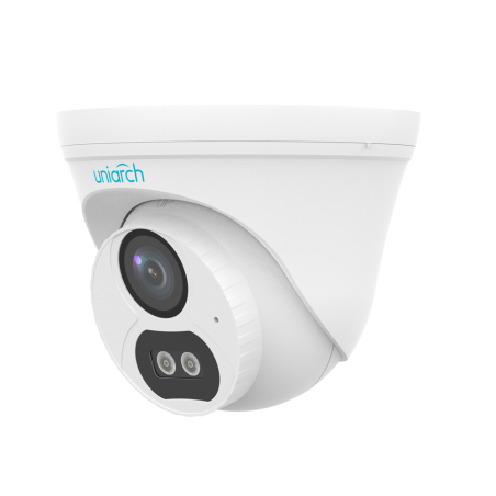 UV-IPC-T132-AF28-DL-ECO - Telecamera Turret IP Uniview-Uniarch - 2 MP | Ottica 2.8 mm - IR 30 m | Luce bianca 15 m | DWRD - Rile