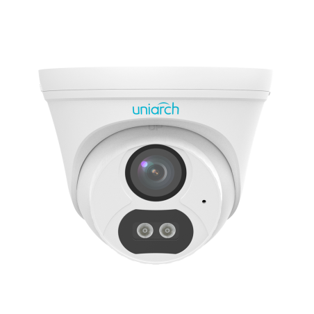 UV-IPC-T132-AF28-DL-ECO - Telecamera Turret IP Uniview-Uniarch - 2 MP | Ottica 2.8 mm - IR 30 m | Luce bianca 15 m | DWRD - Rile