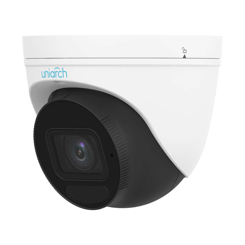 UV-IPC-T314-ADZK - Telecamera IP Turret | Uniarch - 4 MP | Ottica 2.8~12 mm | microSD 512 GB - IR 30 m | WDR 120 dB - SIP Lite -