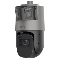 UV-IPC98246EFW-X42-W-VH1 - Telecamera IP Panoramic Dual Lens + PTZ - Dettaglio: 6 MP | Ottica 2.2mm | Luce bianca 30m - Panorami
