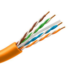 UV-UTP6-305-BC-LSZH-Dca-OR - Cavo rigido UTP rigido senza alogeni - Categoria 6 - Soddisfa il test Fluke 90m - Conduttore OFC, p