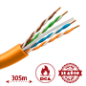 UV-UTP6-305-BC-LSZH-Dca-OR - Cavo rigido UTP rigido senza alogeni - Categoria 6 - Soddisfa il test Fluke 90m - Conduttore OFC, p UV-UTP6-305-BC-LSZH-Dca-OR - Cavo rigido UTP rigido senza alogeni - Categoria 6 - Soddisfa il test Fluke 90m - Conduttore OFC, p