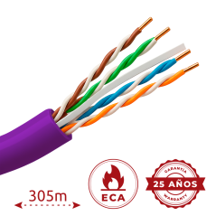 UV-UTP6-305-BC-PVC-Eca-PU - Cavo UTP in PVC Uniview - Categoria 6 - Soddisfa il test Fluke 90m - Conduttore OFC, purezza 99.9% r