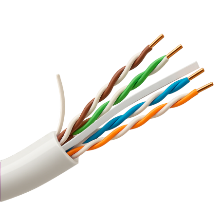 UV-UTP6-500-BC24AWG-DCA-R-W - Uniview cavo UTP categoria 6 - Conduttore OFC,100% rame - Diametro 24 AWG-0,53mm - Certificato Dca