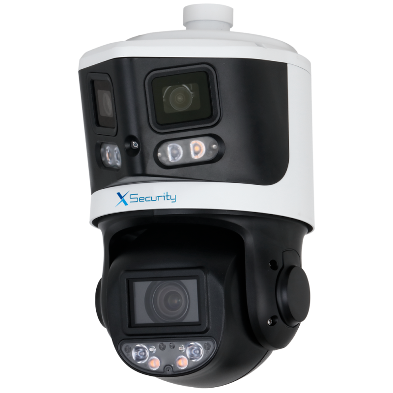 XS-IPSD5510TA-8P-TIOC-TANDEM - X-Security IP tandem gamma ULTRA - Doppia Ottica (Panoramica 8Mpx + PTZ 4Mpx) - Ottica PTZ 4~40 m XS-IPSD5510TA-8P-TIOC-TANDEM - X-Security IP tandem gamma ULTRA - Doppia Ottica (Panoramica 8Mpx + PTZ 4Mpx) - Ottica PTZ 4~40 m