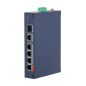XS-SWI0604HIPOE-MF-60-DIN - X-Security Industrial L2 Managed Switch - 4 puertos PoE 10/100 (Puerto 1 Hi-PoE hasta 60W) - Uplink 