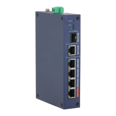 XS-SWI0604HIPOE-MF-60-DIN - X-Security Industrial L2 Managed Switch - 4 puertos PoE 10/100 (Puerto 1 Hi-PoE hasta 60W) - Uplink 