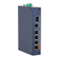 XS-SWI0604HIPOE-MF-60-DIN - X-Security Industrial L2 Managed Switch - 4 puertos PoE 10/100 (Puerto 1 Hi-PoE hasta 60W) - Uplink 