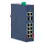 XS-SWI1208HIPOE-MGF-110-DIN - X-Security Hardened L2 Managed Switch - 12 Porte totali (8 PoE / 2 GE / 2 SFP) - Alimentazione PoE
