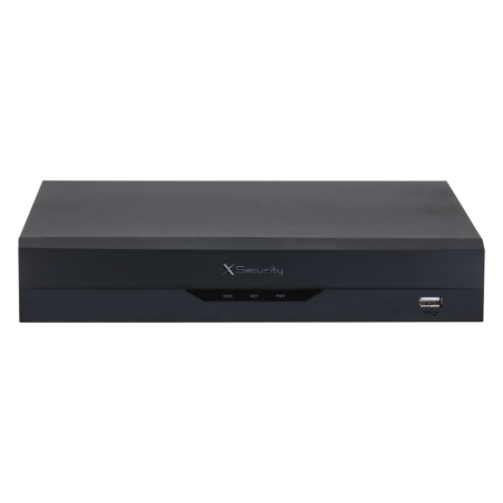 XS-XVR6104T-4KL-WIZ - Videoregistratore 5n1 X-Security - 4 CH analogici (5 Mpx) / 4+4 CH IP (8 Mpx) - Audio su coassiale - Risol