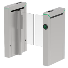 ZK-TS-MARS-S100-SS-600 - Varco ad accesso bidirezionale - Portello compatto con barriera in acrilico pieghevole - Orari, allarmi
