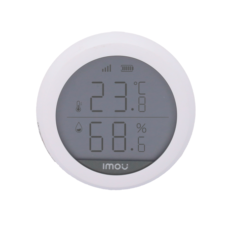 ZTM1-EU-IMOU - Imou Sensore di umidità e temperatura - Display LCD integrato - Zigbee 3.0 - Alta precisione - Richiede HUB - Ada