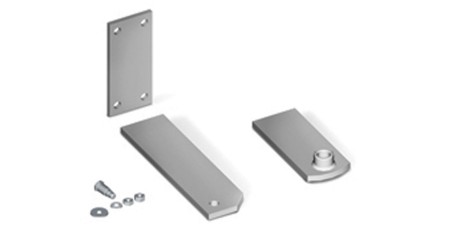 KIT 3 STAFFE SERIE LUNGA R20 COMPLETO DI VITI PE  FISSAGGIO