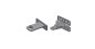 KT206/R - KIT STAFFA POSTERIORE CORTA REGOLABILE + STAFFA ANTERIORE CORTA SALDATA
