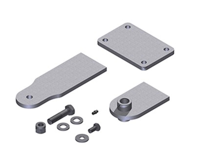 KIT 3 STAFFE CORTE PER SMARTY5 SMARTY5/R COMPLETE DI VITI PER FISSAGGIO