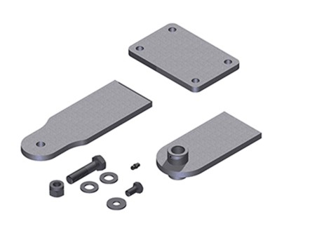KIT 3 STAFFE LUNGHE  SMARTY7  - 7/R COMPLETE DI VITI PER FISSAGGIO