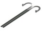 LT323 - COPPIA BRACCI TELESC.CURVI L800mmBOCCOLA SCANALATA E STAFFE DA SALDARE