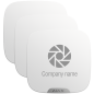10XAJ-BRANDPLATES-W - Pack 10 coperchi personalizzabili per sirena da esterni - Colore bianco - Per esterni - Sirena non inclusa