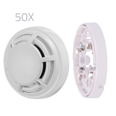 50XKIT-DMT-HEAT - Kit 50 rilevatori termici e basi DMTech - Rivelatore termovelocimetrico convenzionale - Certificato EN54 parte