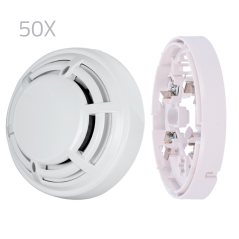 50XKIT-DMT-OPTICAL - Kit 50 rilevatori ottici e basi DMTech - Rilevatore convenzionale ottico antincendio - Certificato EN54 par
