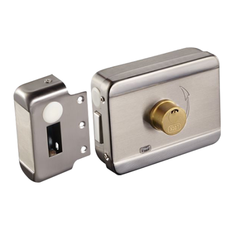 ABK-703B-S - Serratura elettromeccanica - Modo apertura Fail Secure (NO) - Adatta per installazioni senza perforazioni - LED di 