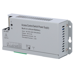 AC-12DC3A-BAT - Alimentatore per il controllo accessi - NO/NC configurabile - Uscita DC 13.5V / 3.5A - Senza scatola - Batteria 