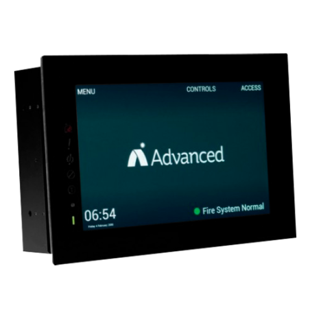 ADV-TOUCH-10 - Ripetitore Touch Screen Advanced - Schermo di 10" 720p - Schermo a colori - Connessione alle centrali tramite sch